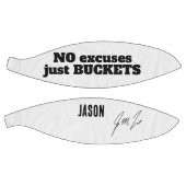 No Excuses Just Buckets – Personalized Motivationa Basketbal (Panelen)