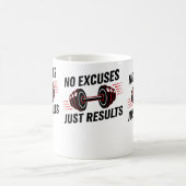 No Excuses Just Results Motivational Koffiemok (Center)