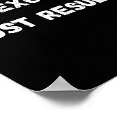 No Excuses Poster (Hoek)