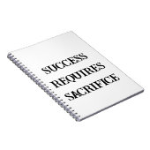 No Excuses - Succes Mindset Notitieboek voor manne (Rechterzijde)