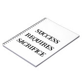 No Excuses - Succes Mindset Notitieboek voor manne (Linkerzijde)