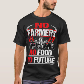 No Farmers No Food No Future Farmer Demo Protest S T-shirt