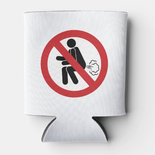 NO Farting ⚠ Funny Thai Toilet Sign ⚠ Blikjeskoeler (Voorkant)