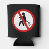 NO Farting ⚠ Funny Thai Toilet Sign ⚠ Blikjeskoeler (Achterkant)