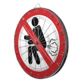 NO Farting ⚠ Funny Thai Toilet Sign ⚠ Dartbord (Voorkant Rechts)