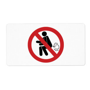 NO Farting ⚠ Funny Thai Toilet Sign ⚠ Etiket