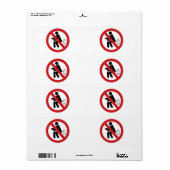 NO Farting ⚠ Funny Thai Toilet Sign ⚠ Etiket (Full Sheet)