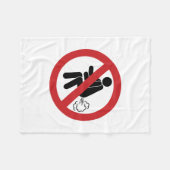 NO Farting ⚠ Funny Thai Toilet Sign ⚠ Fleece Deken (Voorkant (Horizontaal))