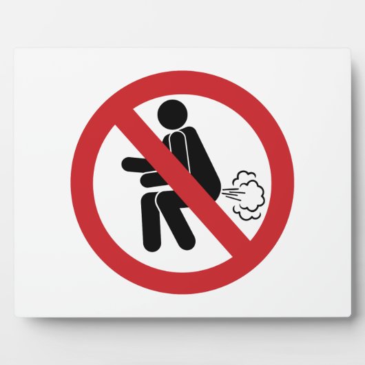 NO Farting ⚠ Funny Thai Toilet Sign ⚠ Fotoplaat (Voorkant)