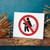 NO Farting ⚠ Funny Thai Toilet Sign ⚠ Fotoplaat (Zijkant)