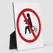 NO Farting ⚠ Funny Thai Toilet Sign ⚠ Fotoplaat (Zijkant)