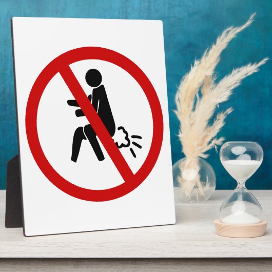 NO Farting ⚠ Funny Thai Toilet Sign ⚠ Fotoplaat (Zijkant)
