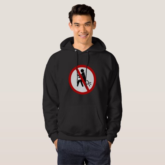 NO Farting ⚠ Funny Thai Toilet Sign ⚠ Hoodie (Voorkant volledig)