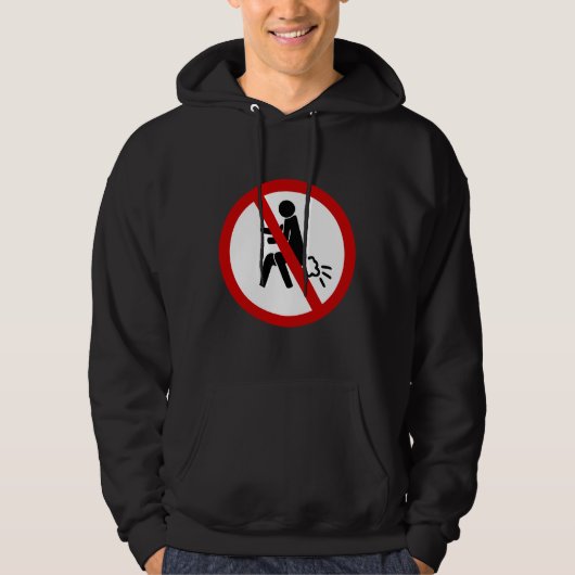 NO Farting ⚠ Funny Thai Toilet Sign ⚠ Hoodie (Voorkant)