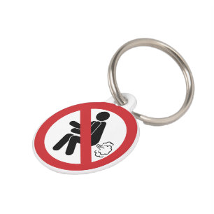 NO Farting ⚠ Funny Thai Toilet Sign ⚠ Huisdierpenning