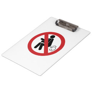 NO Farting ⚠ Funny Thai Toilet Sign ⚠ Klembord