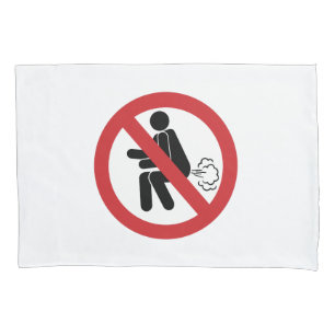 NO Farting ⚠ Funny Thai Toilet Sign ⚠ Kussensloop