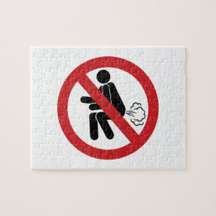 NO Farting ⚠ Funny Thai Toilet Sign ⚠ Legpuzzel