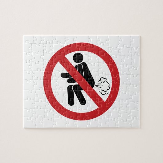 NO Farting ⚠ Funny Thai Toilet Sign ⚠ Legpuzzel (Horizontaal)