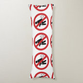 NO Farting ⚠ Funny Thai Toilet Sign ⚠ Lichaamskussen (Voorkant Verticaal)