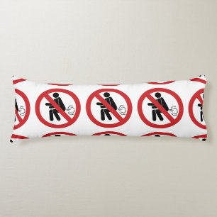 NO Farting ⚠ Funny Thai Toilet Sign ⚠ Lichaamskussen