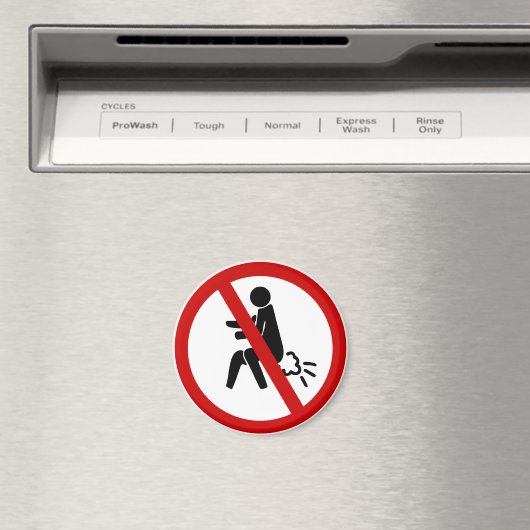 NO Farting ⚠ Funny Thai Toilet Sign ⚠ Magneet (Insitu (Vaatwasser))