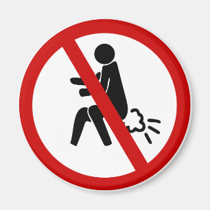 NO Farting ⚠ Funny Thai Toilet Sign ⚠ Magneet