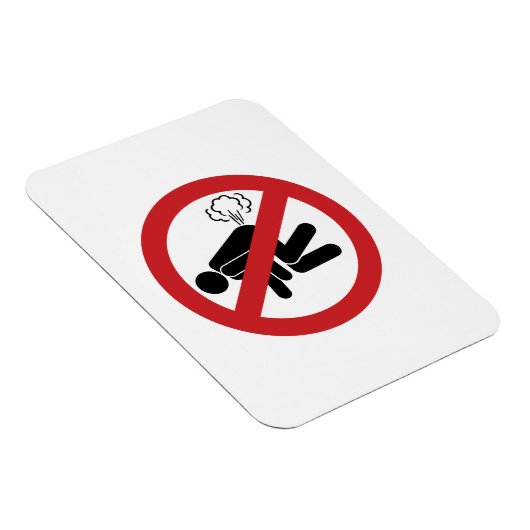 NO Farting ⚠ Funny Thai Toilet Sign ⚠ Magneet (Rechterzijde)
