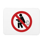 NO Farting ⚠ Funny Thai Toilet Sign ⚠ Magneet (Horizontaal)