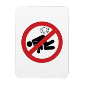NO Farting ⚠ Funny Thai Toilet Sign ⚠ Magneet (Verticaal)