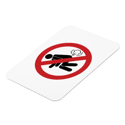 NO Farting ⚠ Funny Thai Toilet Sign ⚠ Magneet (Linkerzijde)