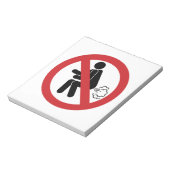 NO Farting ⚠ Funny Thai Toilet Sign ⚠ Notitieblok (Linkerzijde)