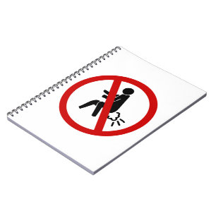 NO Farting ⚠ Funny Thai Toilet Sign ⚠ Notitieboek