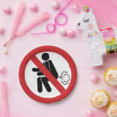 NO Farting ⚠ Funny Thai Toilet Sign ⚠ Papieren Bordje (Feest)
