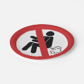 NO Farting ⚠ Funny Thai Toilet Sign ⚠ Papieren Bordje (Gekanteld)