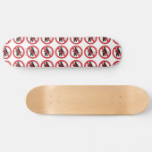 NO Farting ⚠ Funny Thai Toilet Sign ⚠ Persoonlijk Skateboard (Horizontaal)