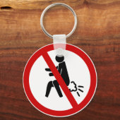 NO Farting ⚠ Funny Thai Toilet Sign ⚠ Sleutelhanger (Voorkant)