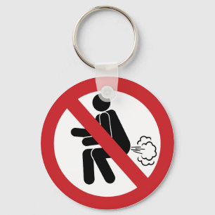 NO Farting ⚠ Funny Thai Toilet Sign ⚠ Sleutelhanger