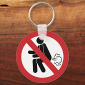 NO Farting ⚠ Funny Thai Toilet Sign ⚠ Sleutelhanger (Voorkant)