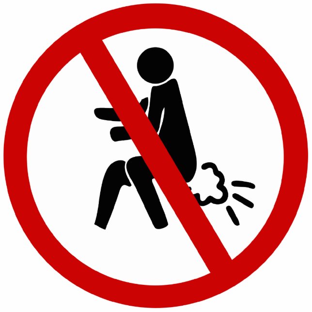 NO Farting ⚠ Funny Thai Toilet Sign ⚠ Staand Fotobeeldje (Voorkant)