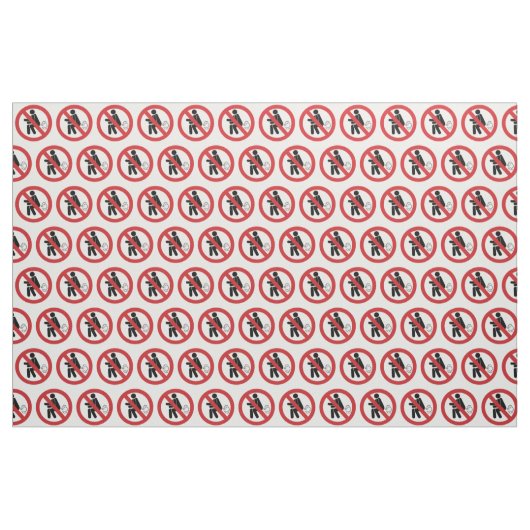 NO Farting ⚠ Funny Thai Toilet Sign ⚠ Stof (Yard (91,4 cm))