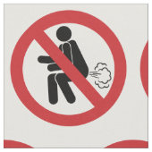 NO Farting ⚠ Funny Thai Toilet Sign ⚠ Stof (Close Up)