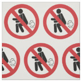 NO Farting ⚠ Funny Thai Toilet Sign ⚠ Stof (Swatch)