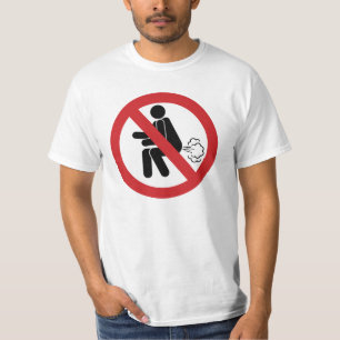 NO Farting ⚠ Funny Thai Toilet Sign ⚠ T-shirt