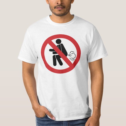 NO Farting ⚠ Funny Thai Toilet Sign ⚠ T-shirt (Voorkant)