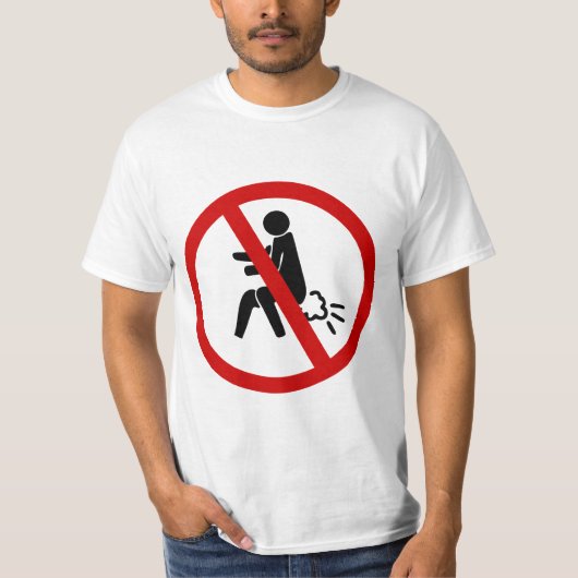 NO Farting ⚠ Funny Thai Toilet Sign ⚠ T-shirt (Voorkant)