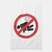 NO Farting ⚠ Funny Thai Toilet Sign ⚠ Theedoek (Verticaal)