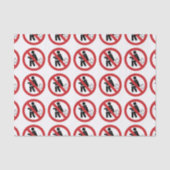 NO Farting ⚠ Funny Thai Toilet Sign ⚠ Tissuepapier (Voorkant)