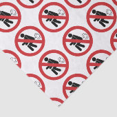 NO Farting ⚠ Funny Thai Toilet Sign ⚠ Tissuepapier (Detail)