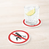 NO Farting ⚠ Funny Thai Toilet Sign ⚠ Zandsteen Onderzetter (Zijkant)